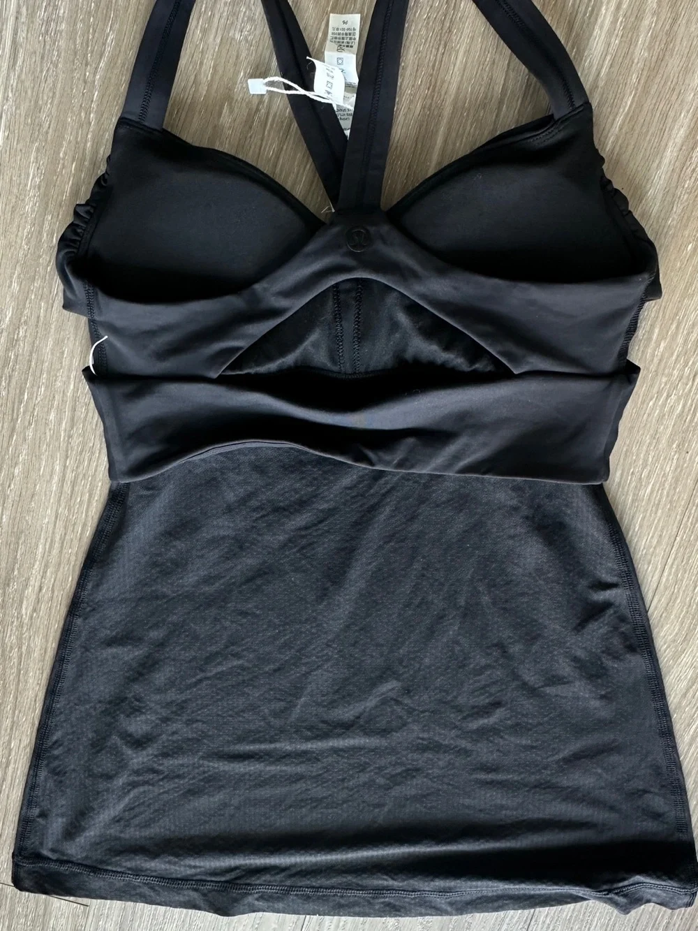 lululemon athletica Black Strappy Sports Top